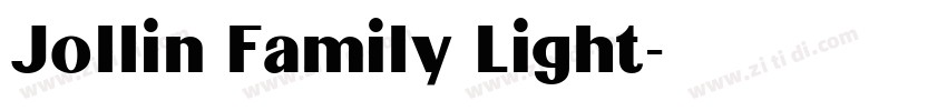 Jollin Family Light字体转换